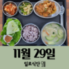 11월29일 일로식단