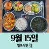 9월15일 일로식단
